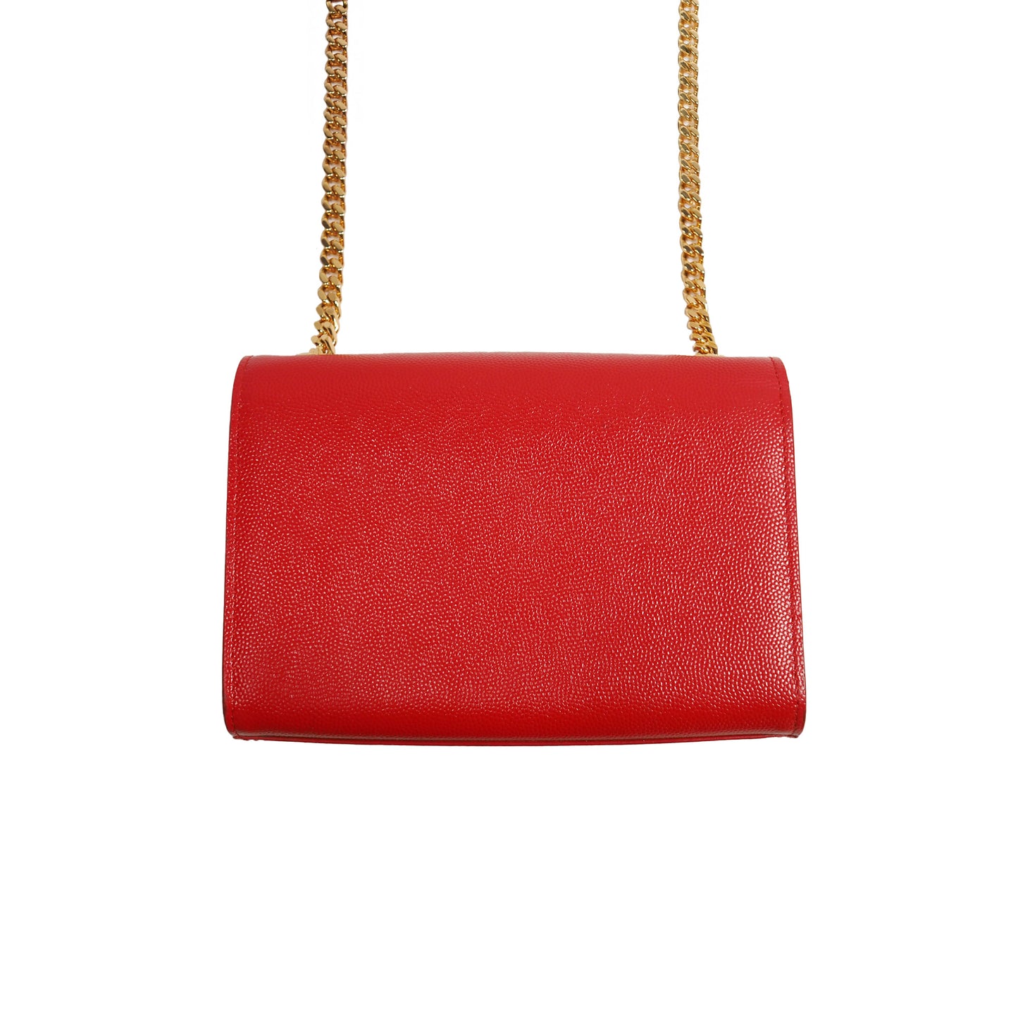 Yves Saint Laurent  Leather Red Kate Flap Chain Shoulder Bag