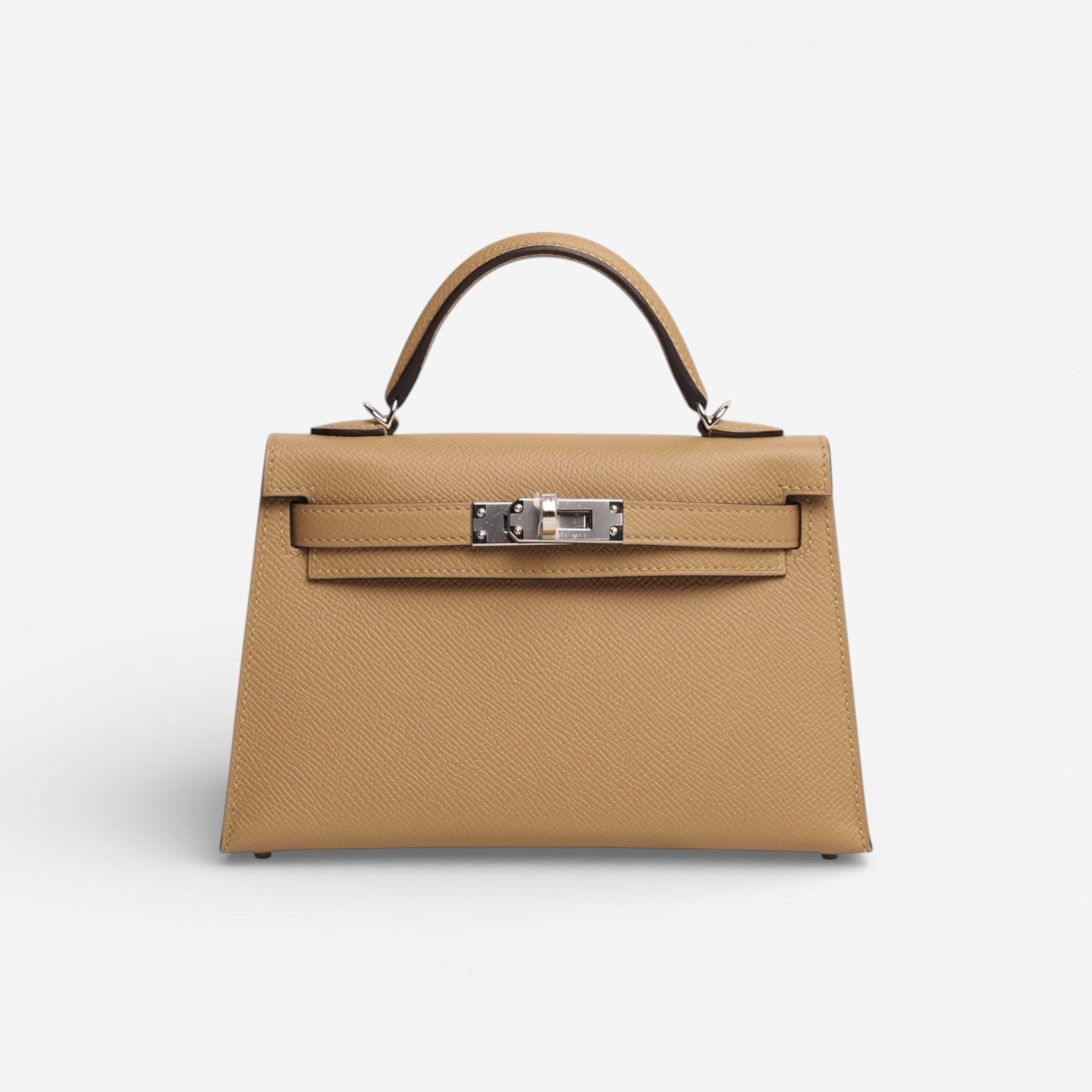 Hermès Mini Kelly II 20 Poussière Epsom Palladium Hardware Stamp K