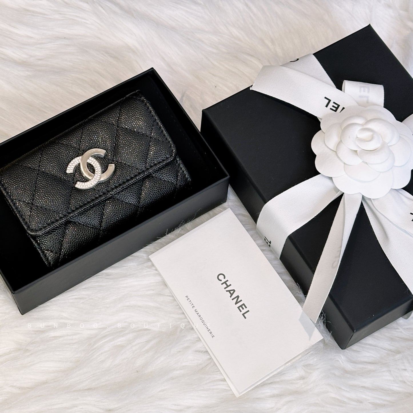 CHANEL Classic Flap Card Holder Half Crystal