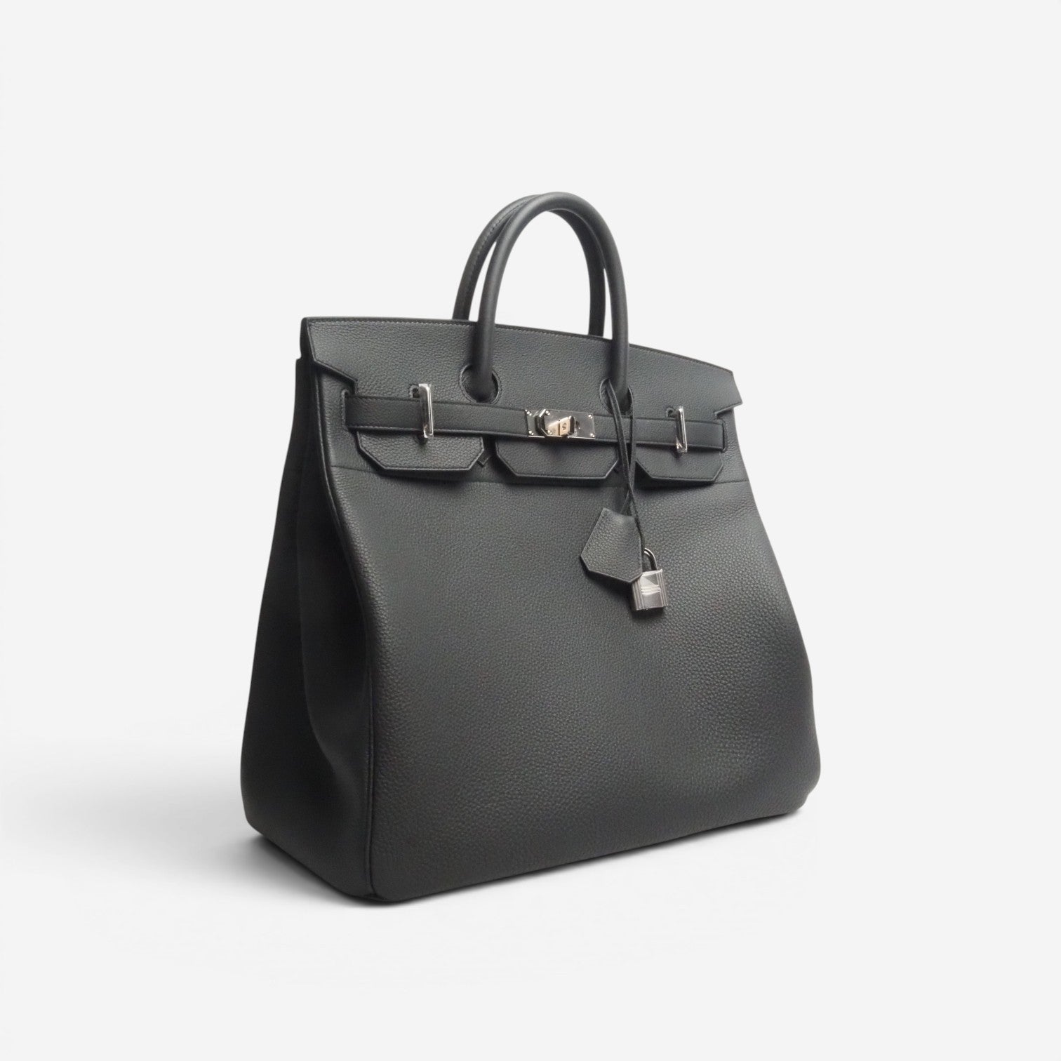 Hermès Birkin HAC 40 Black Clemence Palladium Hardware 2026 Stamp