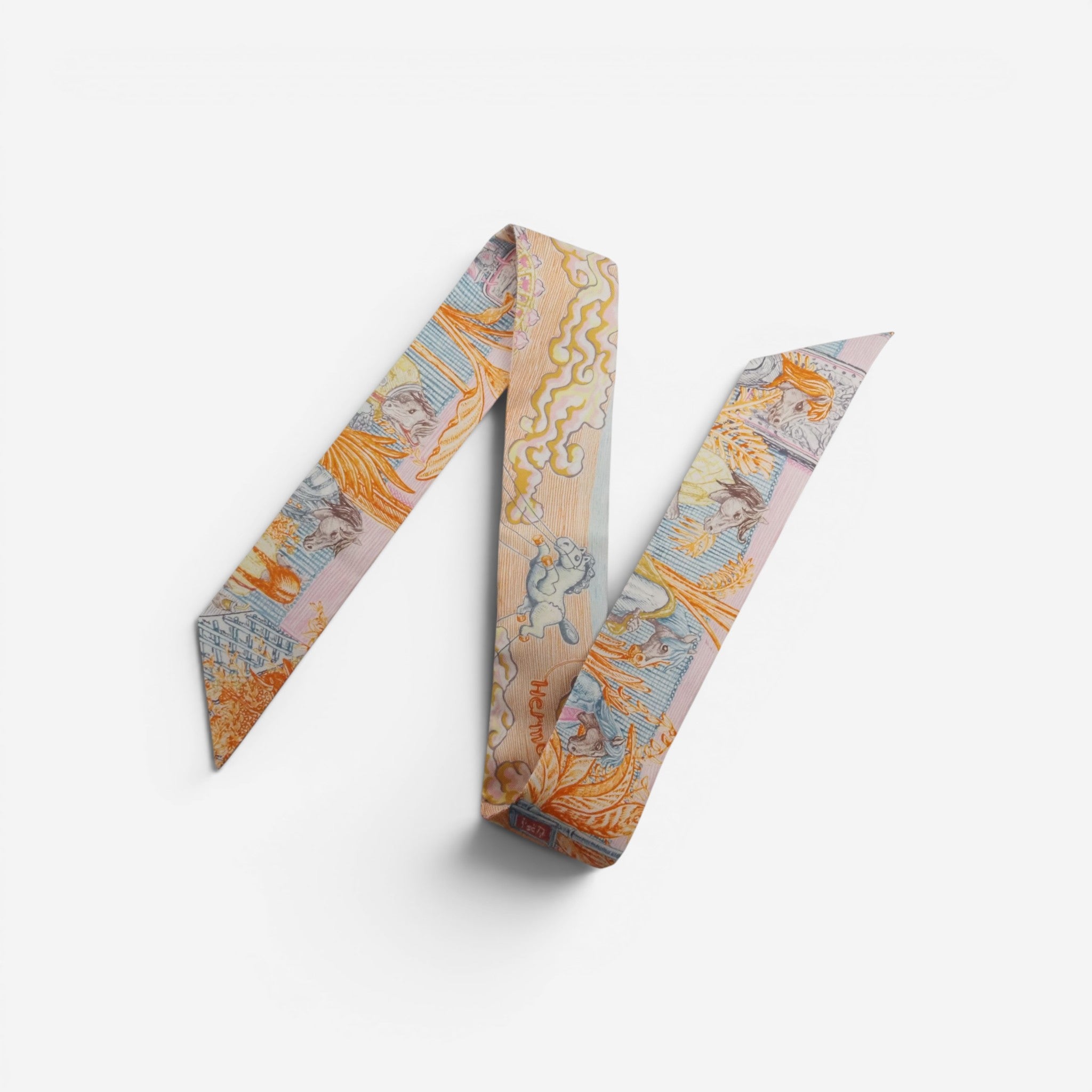 Hermès City of Light Silk Twilly- Orange – Bunboo London