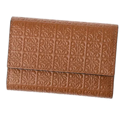 LOEWE Repeat small vertical wallet in embossed silk calfskin