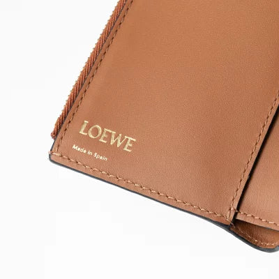 LOEWE Repeat small vertical wallet in embossed silk calfskin